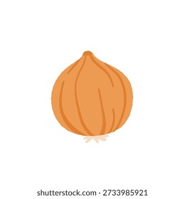 Colección de varios vegetales aislados sobre fondo blanco. Comida vegetariana saludable. Paquete de cultivos naturales orgánicos, ensaladas, verduras y hierbas. Ilustración vectorial colorida en estilo plano de la historieta