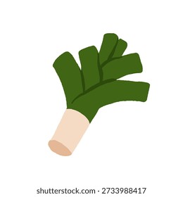 Coleção de vários vegetais isolados no fundo branco. Comida vegetariana saudável. Pacote de culturas naturais orgânicas, saladas, verduras e ervas. Ilustração vetorial colorida em estilo de desenho animado plano