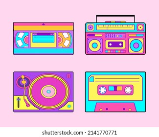 collection of various vintage audio tapes on white background. each one is shot separately