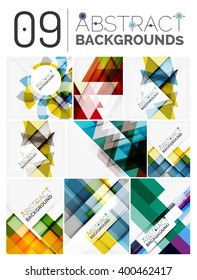 Collection of vector abstract backgrounds
