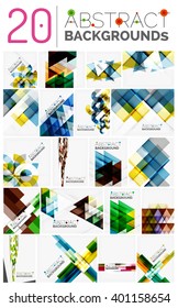 Collection of vector abstract backgrounds
