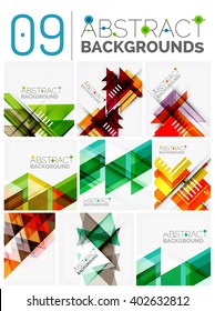 Collection of vector abstract backgrounds