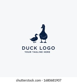 collection of vector animal logos. Duck design. - Vector