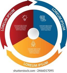  Collection of vector Arrow circle chart infographic templates for presentations, advertising, layouts, annual reports. 4 ,5,6,7,8options, steps, parts