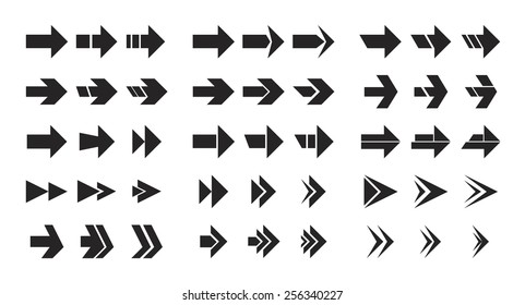 collection of vector arrows