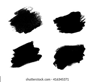 Collection of vector art brushes. Hand crafted custom grunge brushes with rough edges.