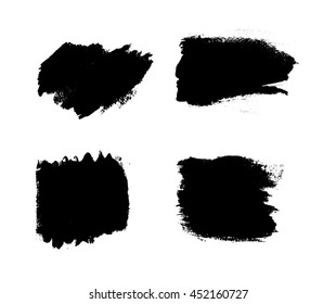 Collection of vector art brushes. Hand crafted custom grunge brushes with rough edges.