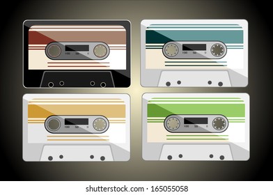 Collection of vector audio cassettes