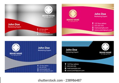 Collection vector background for business cards