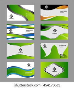 Collection vector background for business cards
