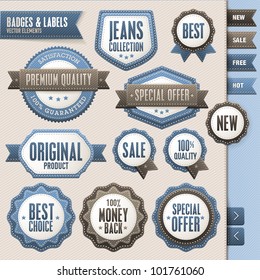 Collection of vector badges and labels