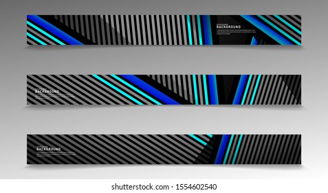collection vector banners. abstract striped background with white and blue colors. web design, presentation, advertising, etc.