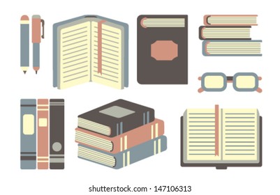 collection of vector books