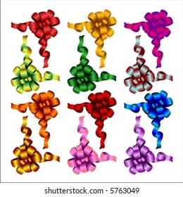 Collection of vector bows