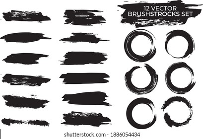 Collection of vector Brush strocks 