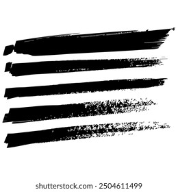 Collection de l'Image vectorielle Coup de brosse éclaboussures d'encre et doodle ligne grunge