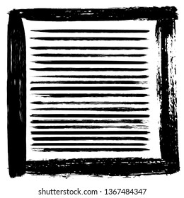 Collection of vector brush strokes in grunge style