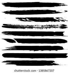 Collection of vector brushes in grunge style
