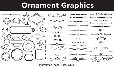 Collection of vector calligraphic