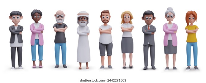 Collection of vector characters for skits, avatars, dialogues, compositions