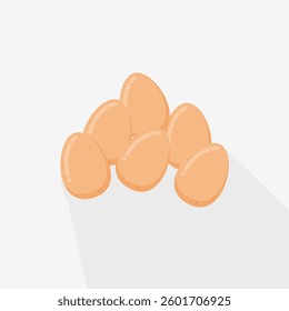 Collection of vector chicken eggs