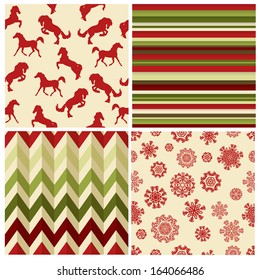 Collection of vector Christmas backgrounds