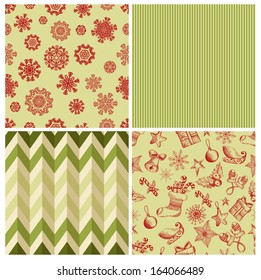Collection of vector Christmas backgrounds