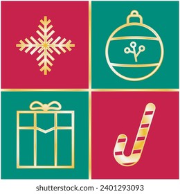 Collection of vector Christmas elements for your design campaign