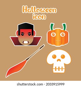  a collection of vector designs for halloween illustration characters, good for logos, icons, objects, halloween design ornaments, etc.