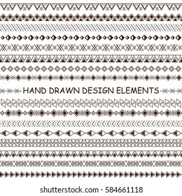 Collection of vector dividers. Can be used for design, letters, jewelry, gifts, notebooks