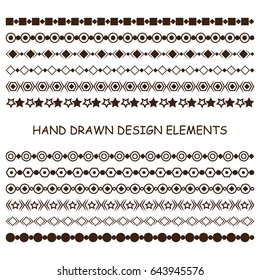 Collection of vector dividers. Can be used for design, letters, jewelry, gifts, notebooks