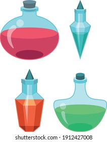 collection of vector fantasy potion