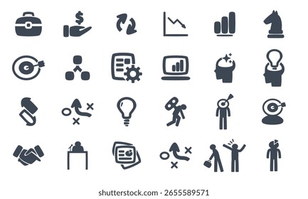 A collection of vector files featuring business concept icons.