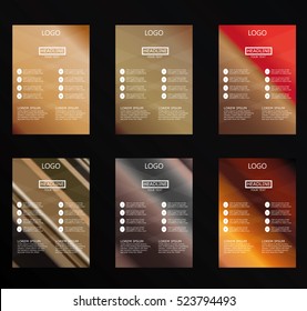 collection of vector flyer brochure design template