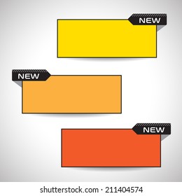 Collection Vector Frames / Price tags information. Product choice or versions 