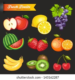 Collection of Vector Fruits