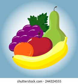 Collection of Vector Fruits 