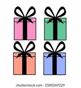 Collection vector of Gift box illustration