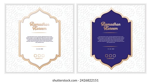 collection of vector gradient greeting cards for eid al fitr celebration