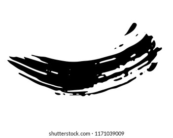 Collection of vector grunge brushes for creating logos, lines and headers. Dirty artistic design elements on withe.