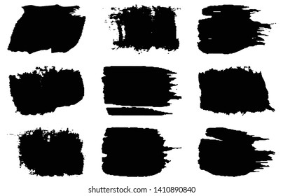 Collection of vector grunge style brushes