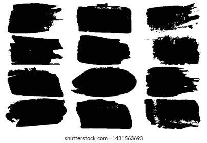 Collection of vector grunge style brushes
