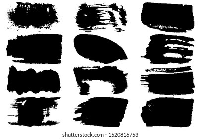 Collection of vector grunge style brushes