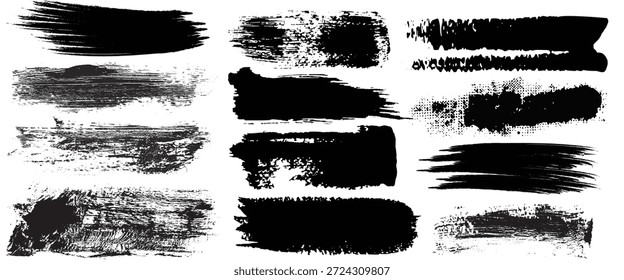 Colección de pinceles de estilo grunge de Vector