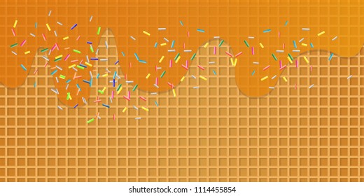 Collection vector ice cream Home Made background. illustrations isolated.