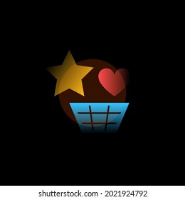 Collection. Vector icon in gradient style