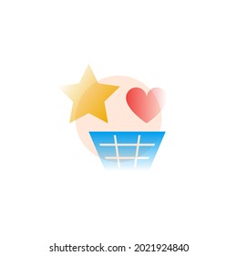 Collection. Vector icon in gradient style