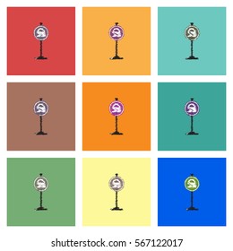 Collection of vector icons and illustration road sign