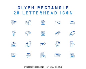 Collection Of Vector Icons Of Letter And Envelope For Modern Concepts, Web And Apps.