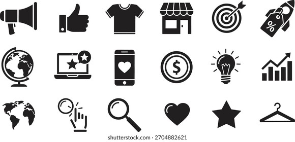Collection of Vector Icons for Web and Graphic Design Projects